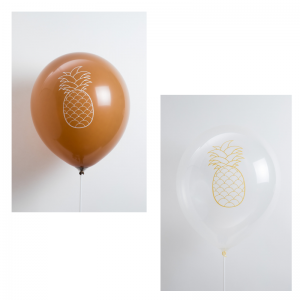 Ballon 12'' - Imprimé Ananas Assortis